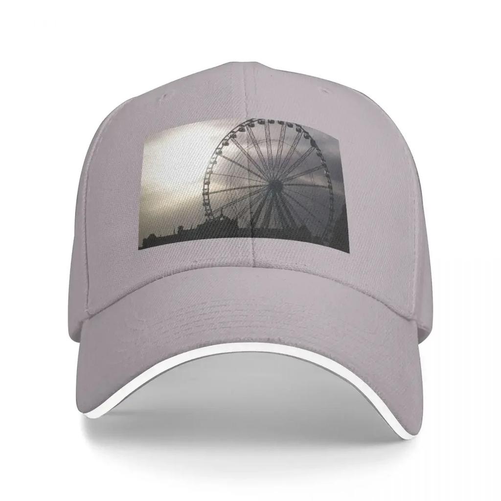 Ferris Wheel In Torquay Devon Baseball Cap Trucker Hat hard hat Women Hats Unisexs