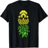 T-shirt Rétro Ananas à l'envers Crâne Swingers Fête Adulte