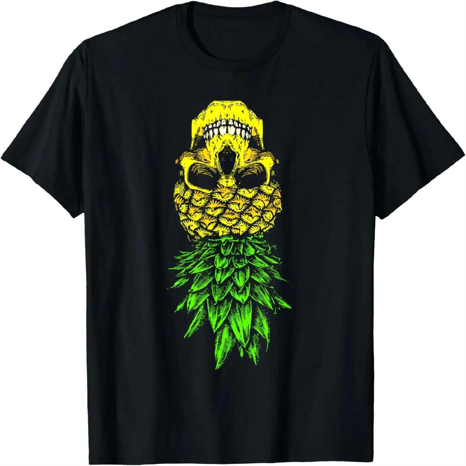 Retro Upside Down Pineapple Skull Swingers Adult Party T-Shirt XXXXXL разноцветный