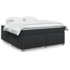 VidaXL Slat Bed Base with Mattress Black 180x200 Cm Faux Leather, Bed, Platform Bed, Panel Bed, Furniture of 3285221