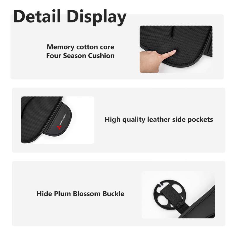For Mitsubishi Car Seat Breathable Ice Silk Pad Non-slip Cushion Storage Bag Mat Accessories Outlander Pajero Sport Lancer EX