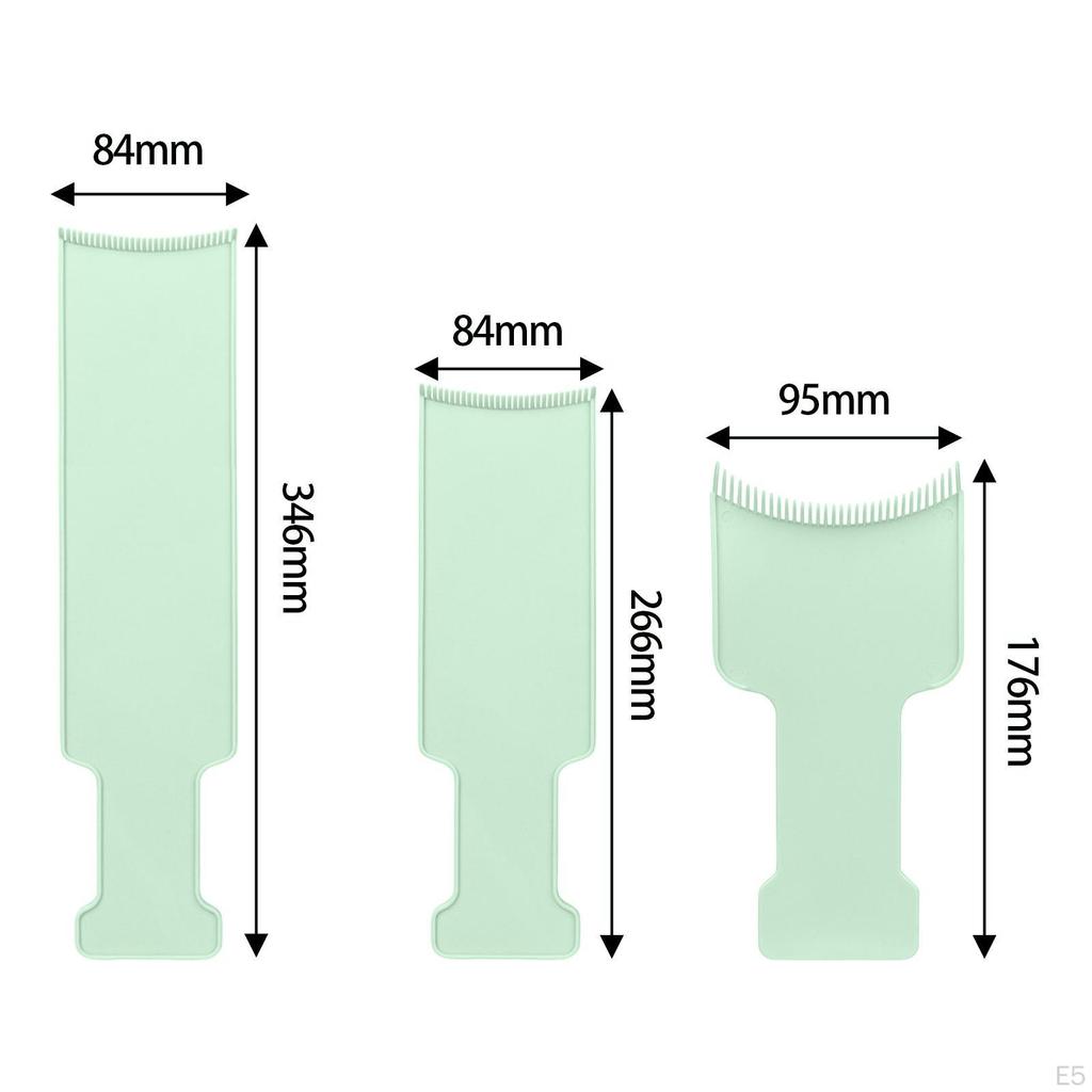 3 Hair Highlighting Combs for Professional Use, Essential Accessories Tinting
