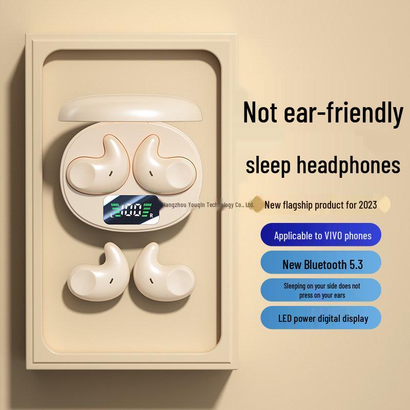 2025 Invisible Mini Wireless Sleep Bluetooth Headphones - Long Battery Life, Noise-Cancelling, Side-Sleep Comfort