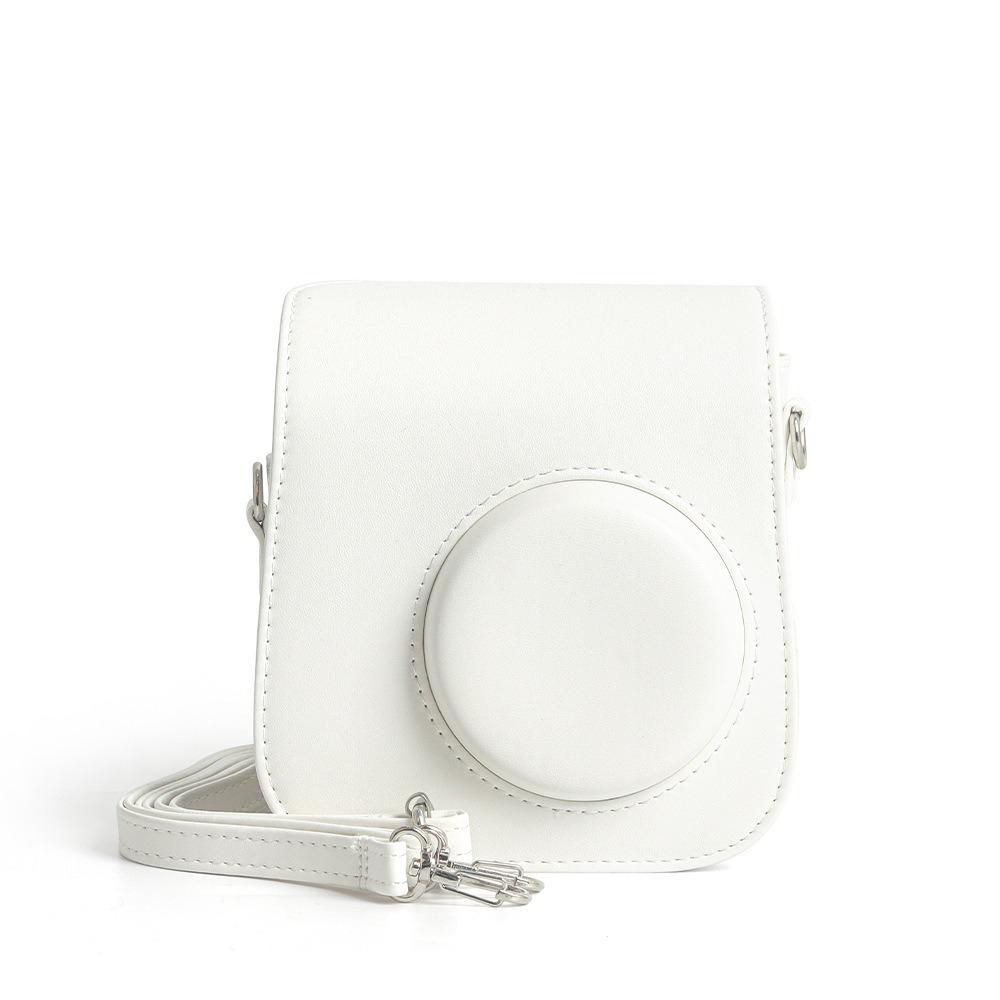 

[Film Lab] Instax Mini SE/7+ PU Leather Camera Case Soft Protective Case with Strap CAA63 белый