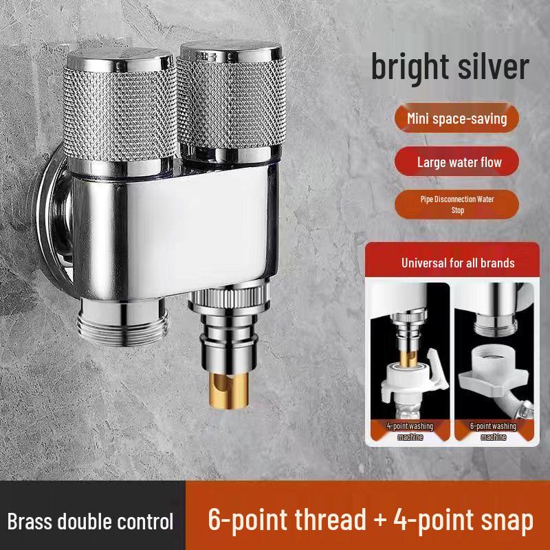 All-Copper Dual-Control Water Angle Valve Set for Toilets