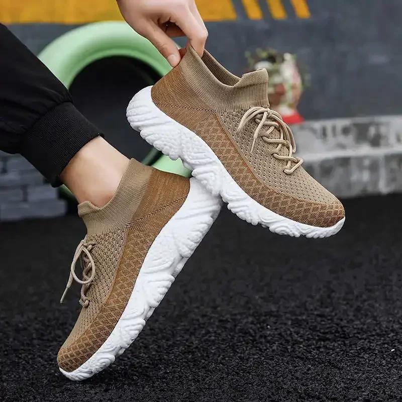 

Winter Thick Sole Sneakers Brown Casual Mens Sport Shoes Luxury Basketball Men Shose Practice Foreign Trends Festival 36 синій