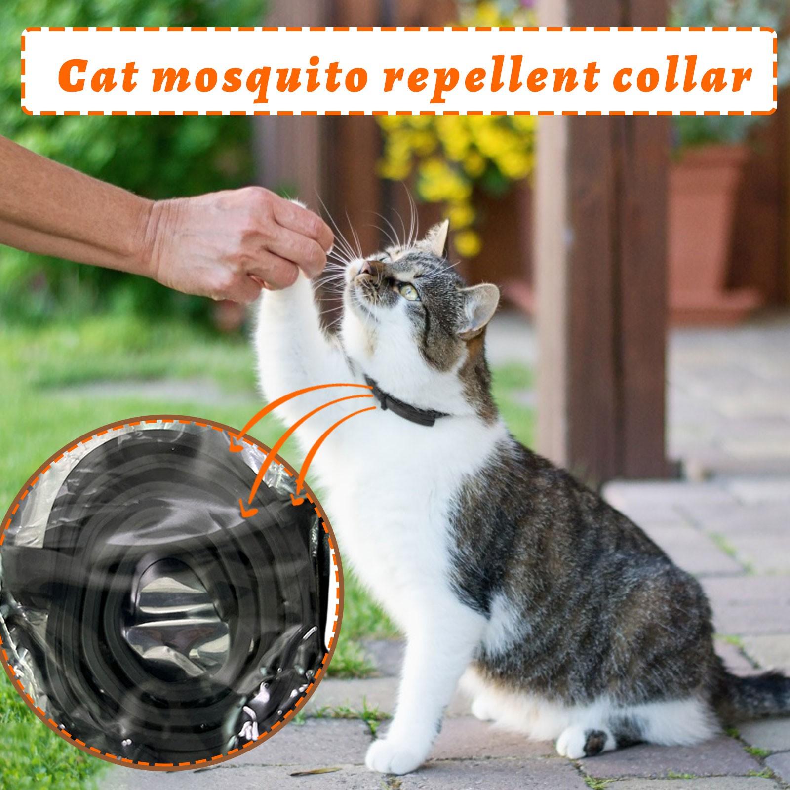 

Ошейник для собак и кошек Регулируемый ошейник для борьбы с глистов у домашних животных One Size чёрный