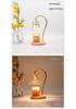 Luxury Glass Aroma Wax Melt Lamp - Fragrance Candle Light for Bedroom, Bedside Table, or Desk. Ideal Decorative Gift.