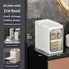 Folding bathroom storage cabinet 1/2/3/4/5/6 layers rack trolley kitchen bathroom locker children's toy folding cabinet narrow cabinet