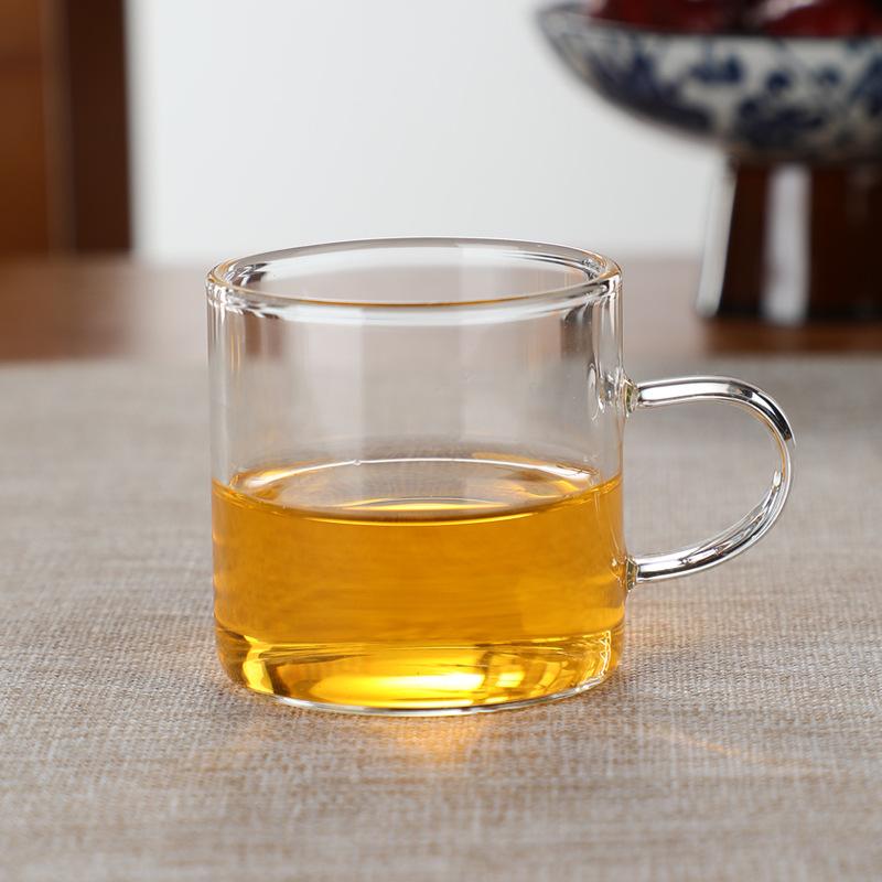 Transparent Glass Cup With Handle Water Tea Milk Coffee Mug Durable Beer Wine Juice Drinks Cup Glass Drinkware