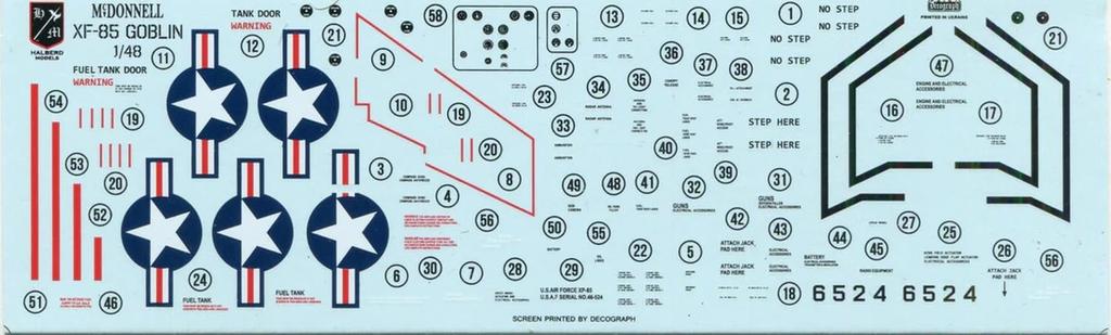 Halberd Models 1/48 Scale American McDonnell XF-85 Goblin Prototype Fighter Full Resin Kit HMU4817