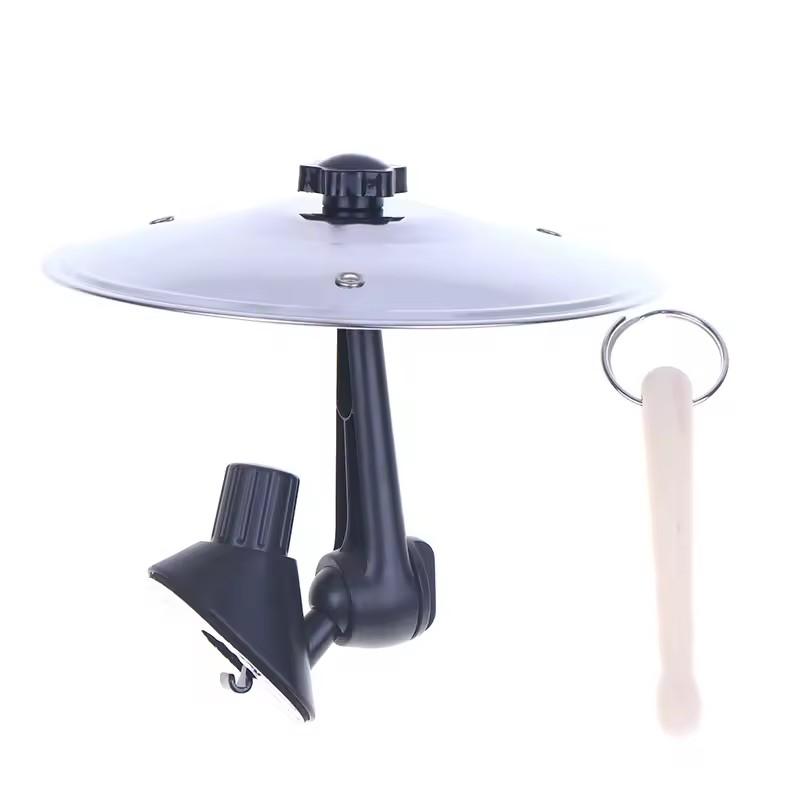 Car Crash Cymbal With Drum Sticks Air Vent Mini Drum Car Hand-shooting Cymbals Car Drum Cymbal Air Vent Musical Instrument