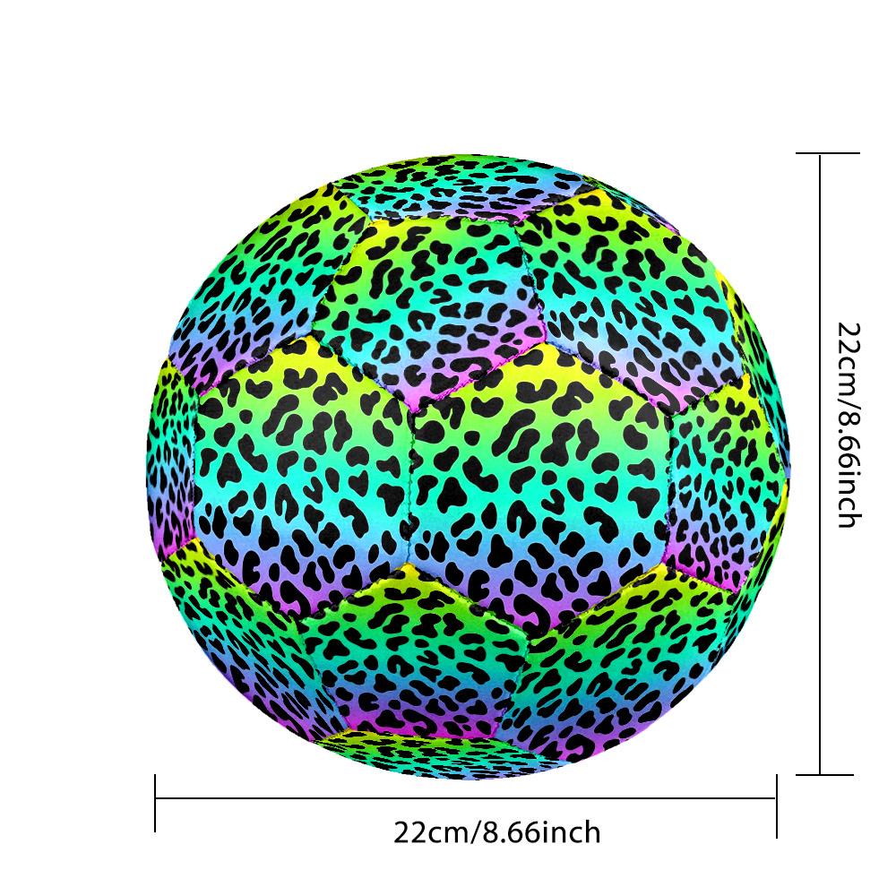 Dazzling colors Indoor Soccer Ball Colorful Machine Stitched PVC Size 5 Team Training Competition Ready Durable High-Bounce Cool Sports Gift