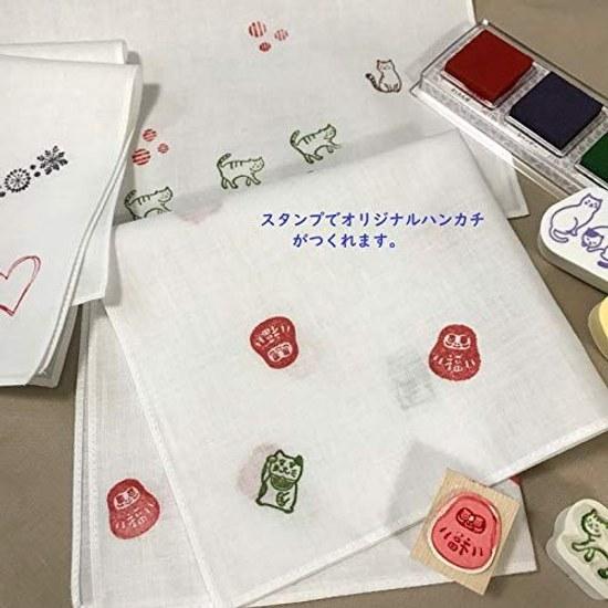 Handkerchief White Plain 53cm 5 pieces Cambric 100 Cotton Dyeing Embroidery Made Japan Wedding Bridal Bride Groom Ceremonies Funerals Drawing Bento