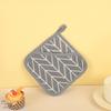 Heat-Resistant Cotton Linen Oven Mitts: Anti-Scald Baking Gloves for Microwave Use