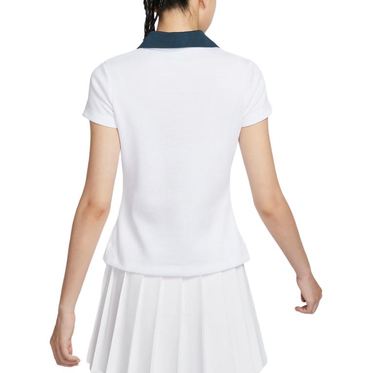 New Nike X Yoon Short Sleeve Polo 'White/Armory Navy' FZ0277-100