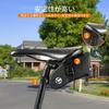 Compact Saddlebag with Water Water Reflective and Taillight Hanger for Easy Installation 0.8L Strap, Resistant, Repellent, Material, (Black)