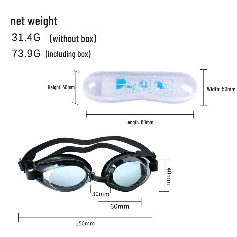Unisex Waterproof Anti-Fog HD Silicone Swimming Goggles