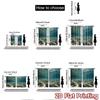 2pcs, 2D FLAT PRINTING Curtains (Without Rod) Ocean Serenity Popular Curtains&Drapes Festival Versatile Polyester Curtains
