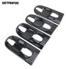 For Toyota Sienna   Carbon Fiber Chrome Side Door Handle Bowl Cover Trim Protector Sticker Bezel Accessories Car Styling