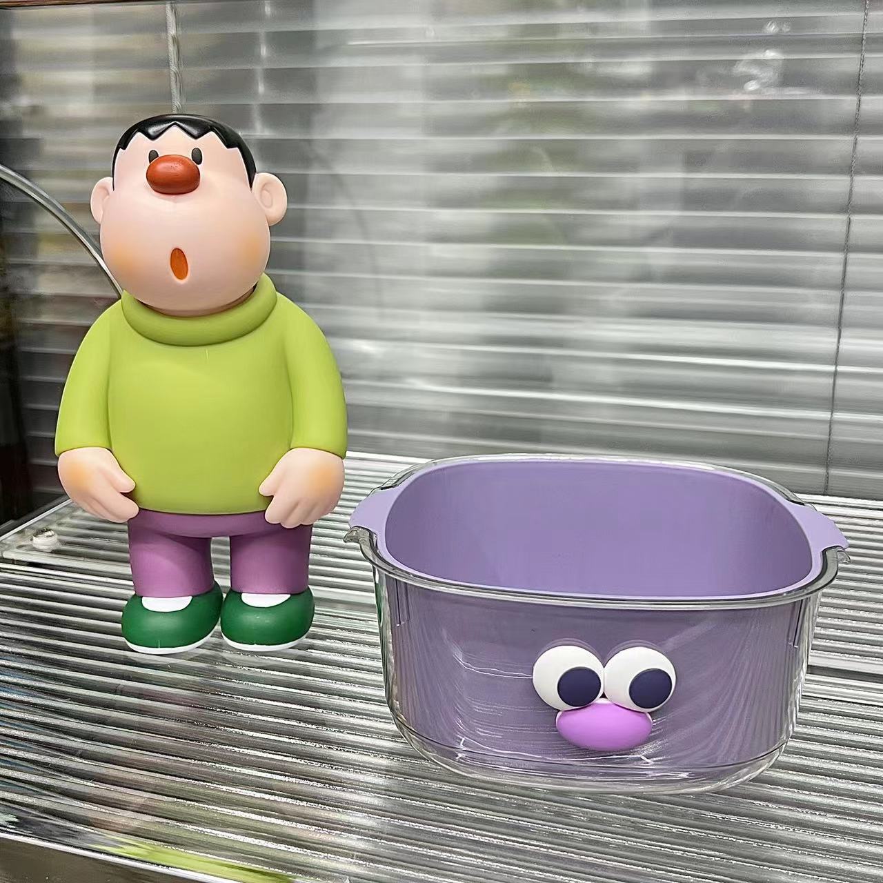 

Креативная симпатичная утолщенная двухслойная мини-корзина для слива, многофункциональная бытовая корзина для хранения фруктов и закусок, кухонные принадлежности