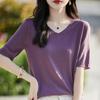 Women's Wool Sweater Qinghe Cashmere 50% Silk 50% Wool Autumn and Winter Wool Pullover Soft and Warm