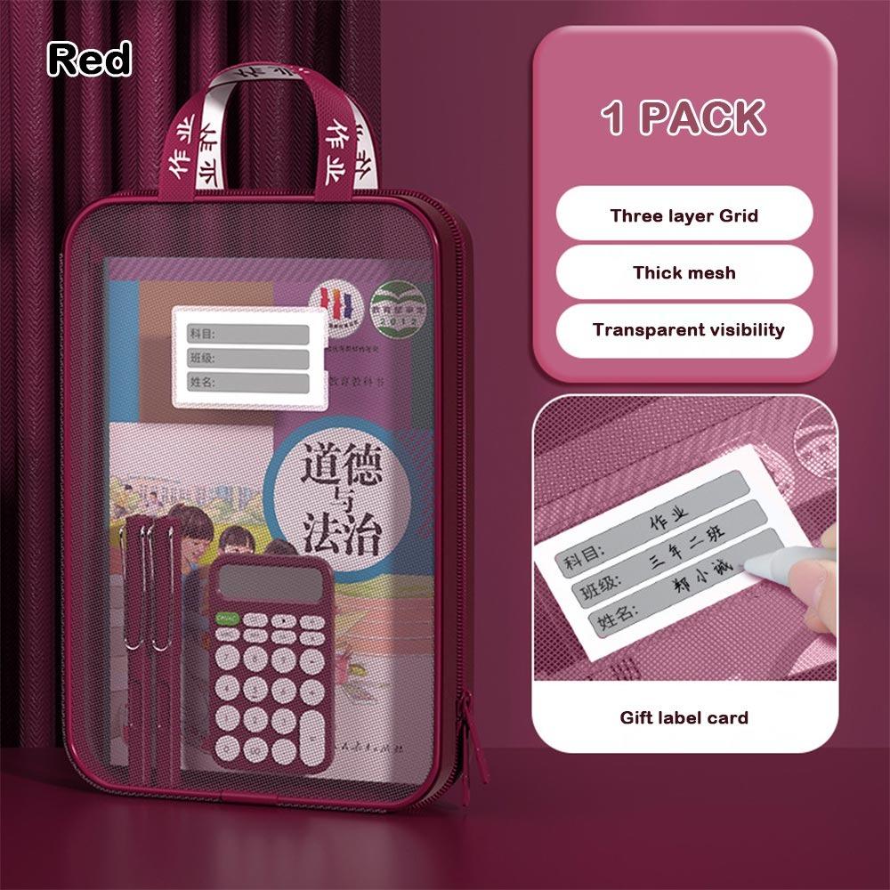 L-Shaped Storage Bag Large Capacity Stationary Bag New Carry Bag