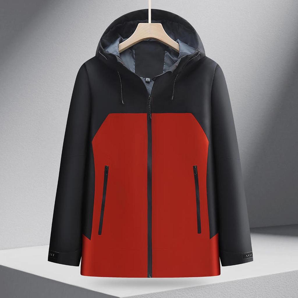 Lightweight Anti-static Hooded Windbreaker: Outdoor Windproof Waterproof Jacket with Optional Embroidered Logo for Uniforms