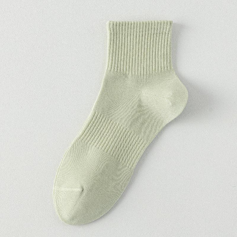 

Mid-calf Cotton Summer Lightweight Women s Socks, Pure Cotton Socks 1 pair світло-зелений колір