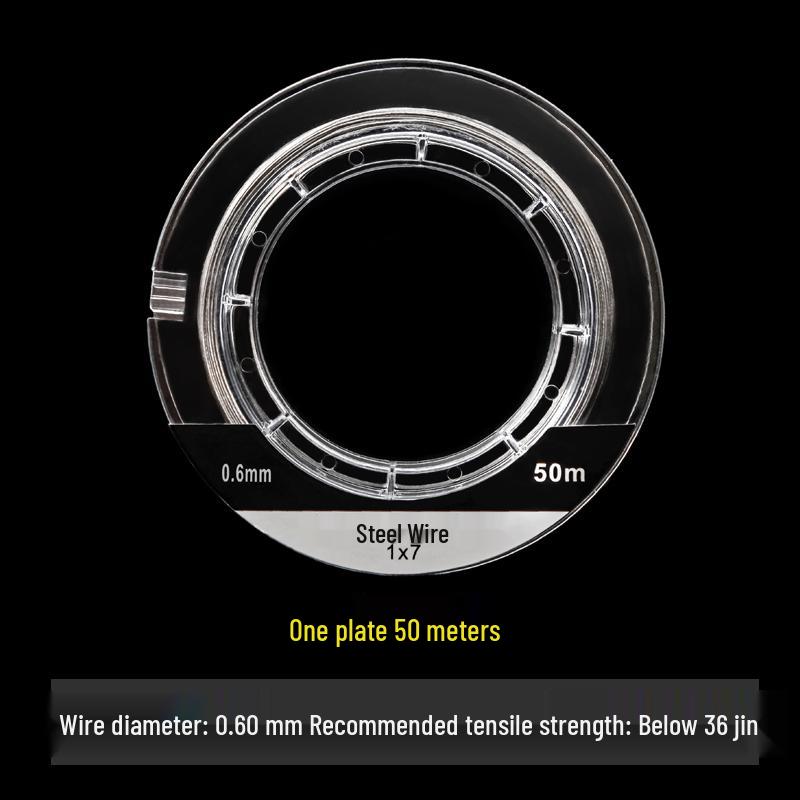Ultra-Fine Rubber-Coated Steel Fishing Line, Anti-Bite 304 Stainless Steel, for Sea Fishing and Beading, First Gold Small