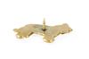 Briard, Berger de Brie II - Dog brooch in decorative box, elegant gold-plated pin, Art-Dog brand jacket pin
