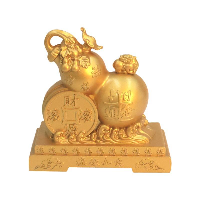 קישוט Fu דמות Fu Lu Fu Ruyi דלעת כסף Pixiu קישוט לשולחן בסלון הבית