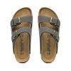 Fashion 2025 New Summer Men's Cork Slippers Suede Leather Mule Clogs Slippers Man Soft Cork Two Buckle Beach Slides Footwear for Men 45