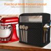 Stand Mixer Cover with Detachable Appliance Sliding Mat Compatible for 5/4.5 Quart Tilt Mixer with Multiple Pocket for Kitchen