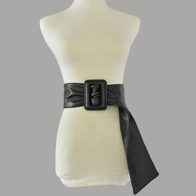 Faux Leather Wide Belts For Women Y2K Harajuku Style Decorative Belt High Street Temperament Waistband Cinturones De Mujer
