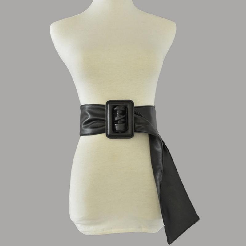 Breite Kunstleder Gürtel Für Damen Y2K Harajuku Stil Dekorative Gürtel High Street Temperament Taillenband Cinturones De Mujer