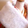 Kimono Faux Fur Shawl Coming of Age Ceremony Special Box [Stylish Iroha]