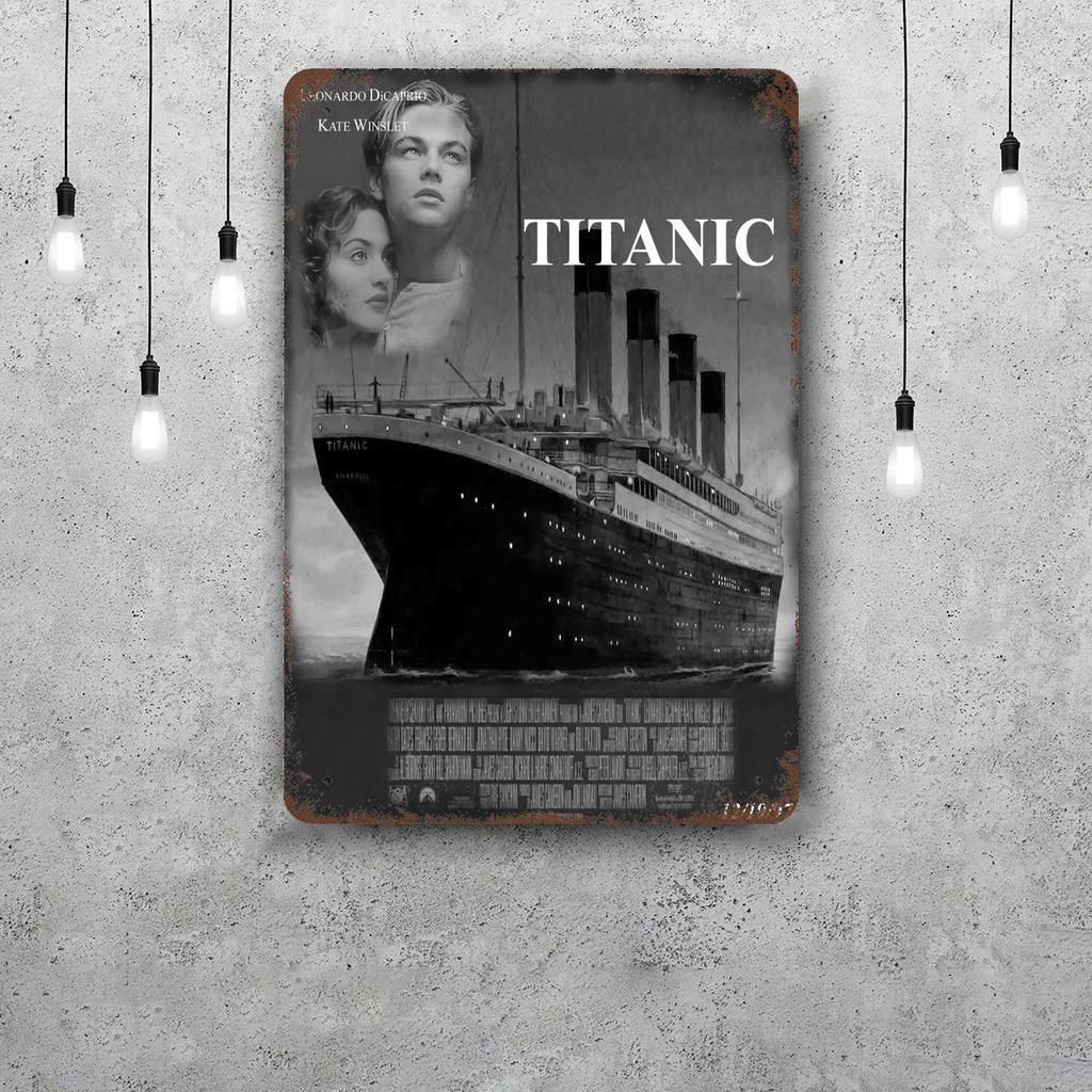 titanic movie Retro Vintage Tin Sign Poster Decorative Plaque Metal Plate Wall Decor
