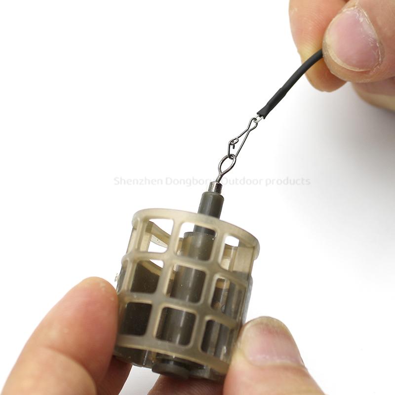 3pcs Carp Fishing Accessories Stiff Feeder Links 6/8cm Crimped Wire Rope For Fishing A Free-Running Rig Terminal Tackle