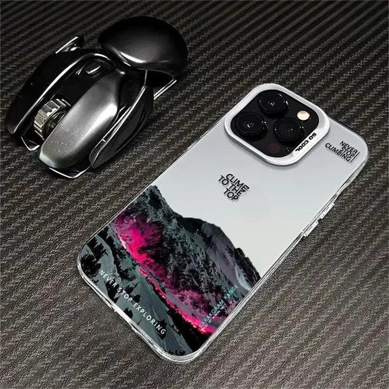 Cool And Trendy Mountain Peak Pattern Personalized Phone Case Iphone16pro For iPhone 16 15 Pro Max 16E 14 13 12 11 16Plus