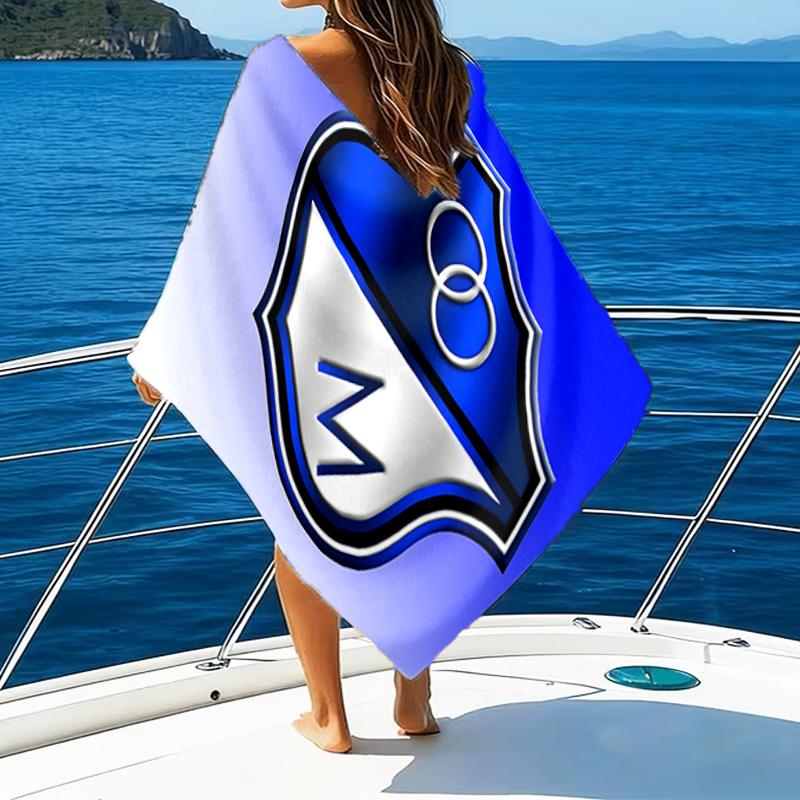 Blue Shield Emblem Millo-narios Beach Towel - Soft, Absorbent Microfiber, Lightweight, Ideal for The Beach, Parties, Travel, Camping fan gifts