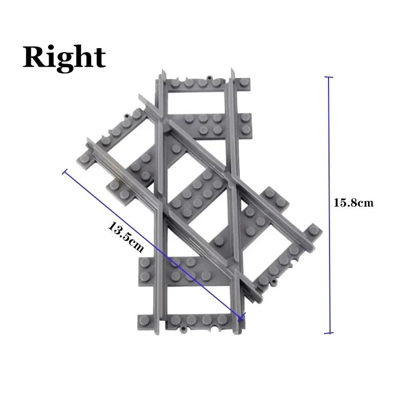 Non-Toxic City Trains Flexible Tracks Forked Straight Curved Soft Rails Track Switch Building Block Bricks Kids Diy High-Tech Creative Toy