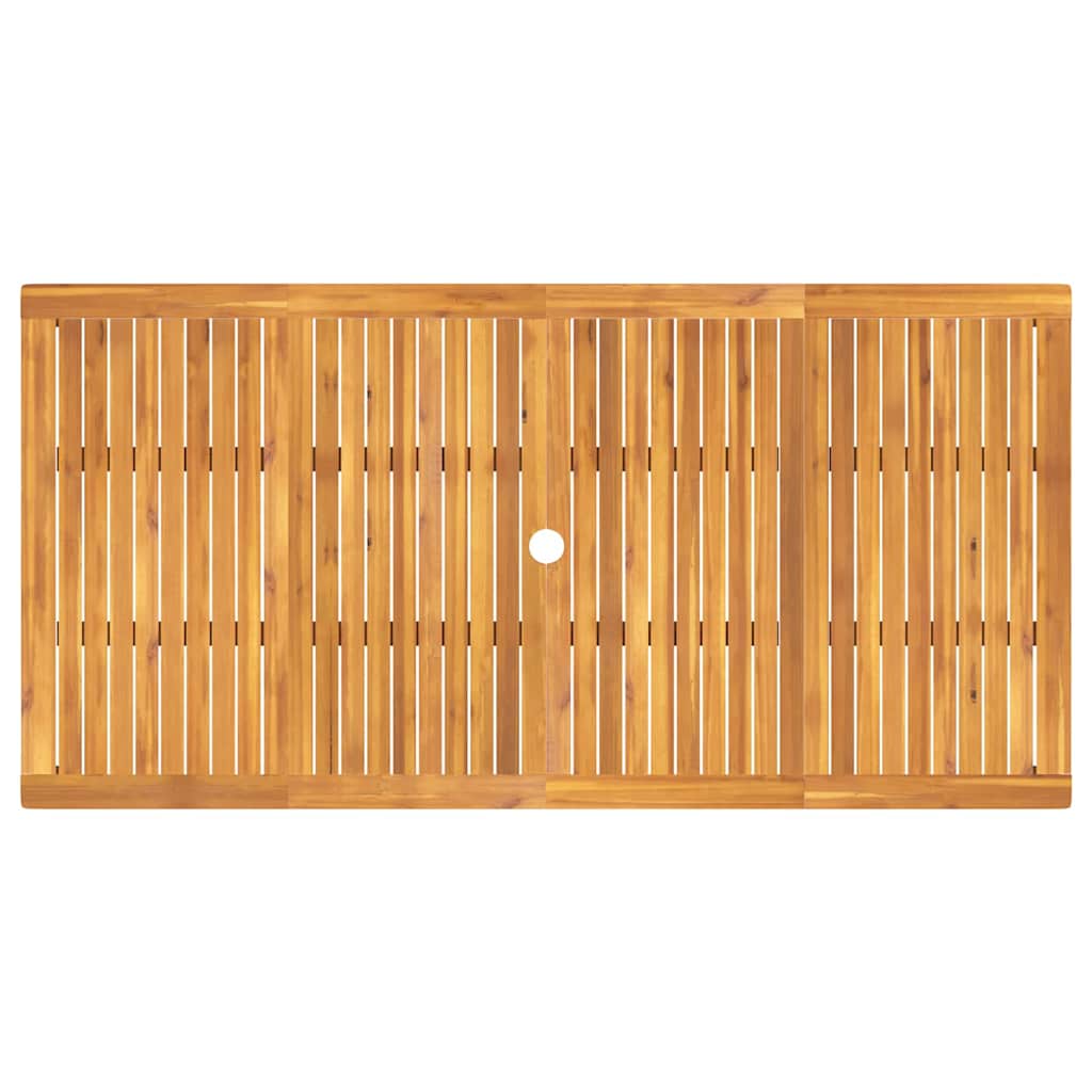 Garden Dining Set 9 pcs Brown Solid Acacia Wood