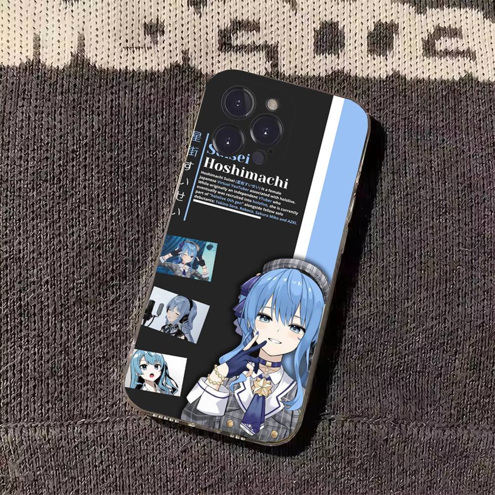 

H-Hoshimachi S-Suisei Phone Case for iPhone 11Pro 13 12 11 Pro Max 16e 17 Air 16 15 14 Plus 11ProMax iPhone12PRO