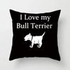 Bedroom Sofa Car Cushion Cover Cartoon Bulldog Series Pillow Gift Home Office Decorative