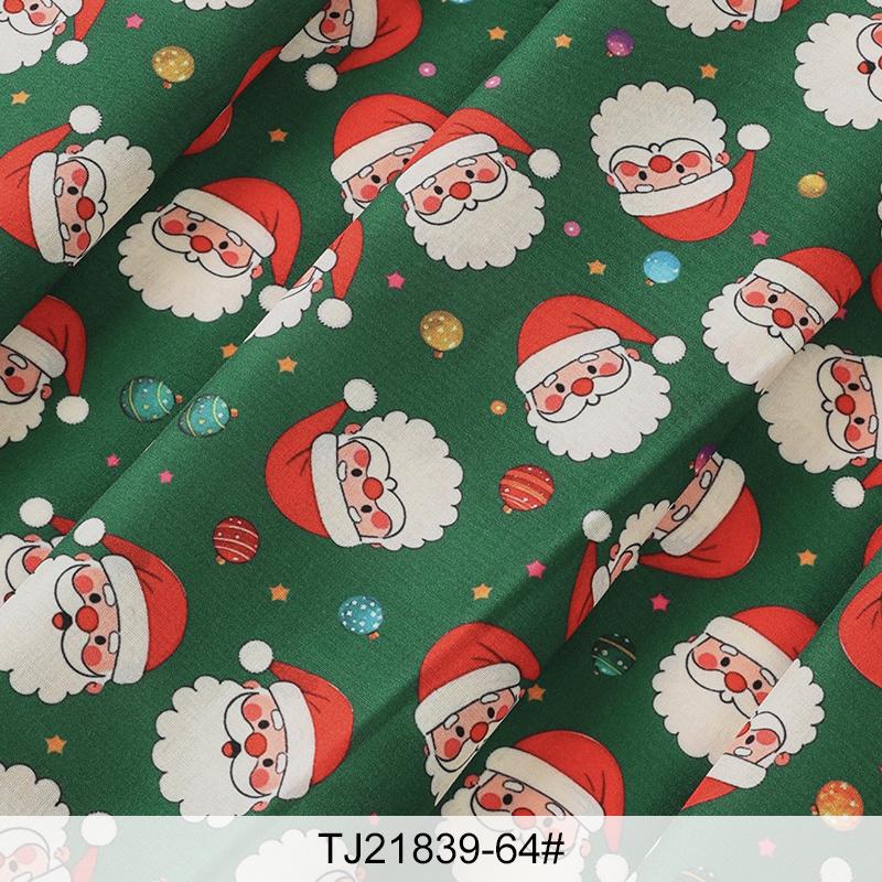 0.5m/1m/5m Cartoon Christmas Snowman Printed Fabric for Sewing Sofa Cover Apron Curtain Tablecloths Christmas Decorative Fabrics