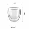 Haus Glas Doppelwand Wasserbecher Isoliert Haushalts Trinkgeschirr Hitzebeständig Klar Becher für Kaffee Tee Tägliche Nutzung