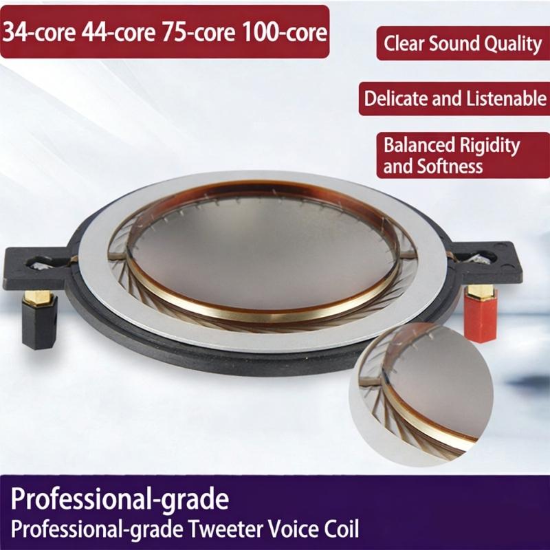 2Pcs Diaphragm Replacement Metal Film Tweeter Consistent Quality For Professional Sound Equipment Speaker Repair