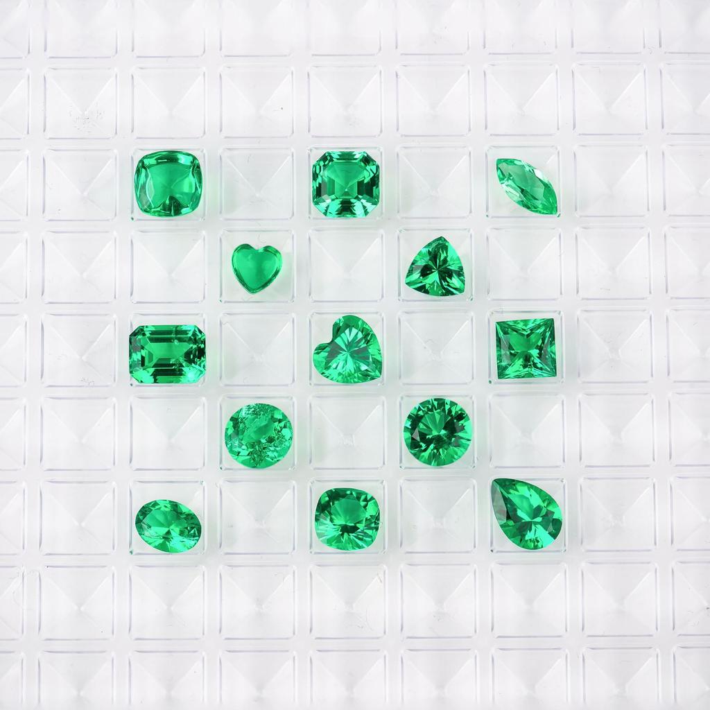 Hydrothermal Synthetic Emeralds: Zambia/Colombia-Origin Loose Gemstones