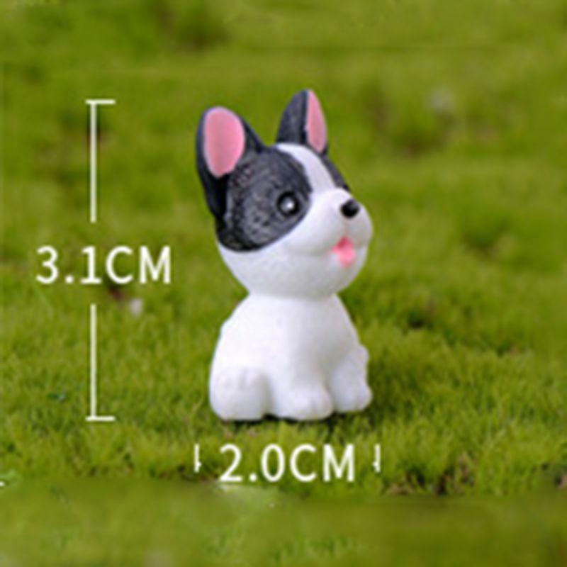 Cute Mini Resin Dog Dolls 12 Style Handicraft Ornaments Ideal For Micro Landscape Decor